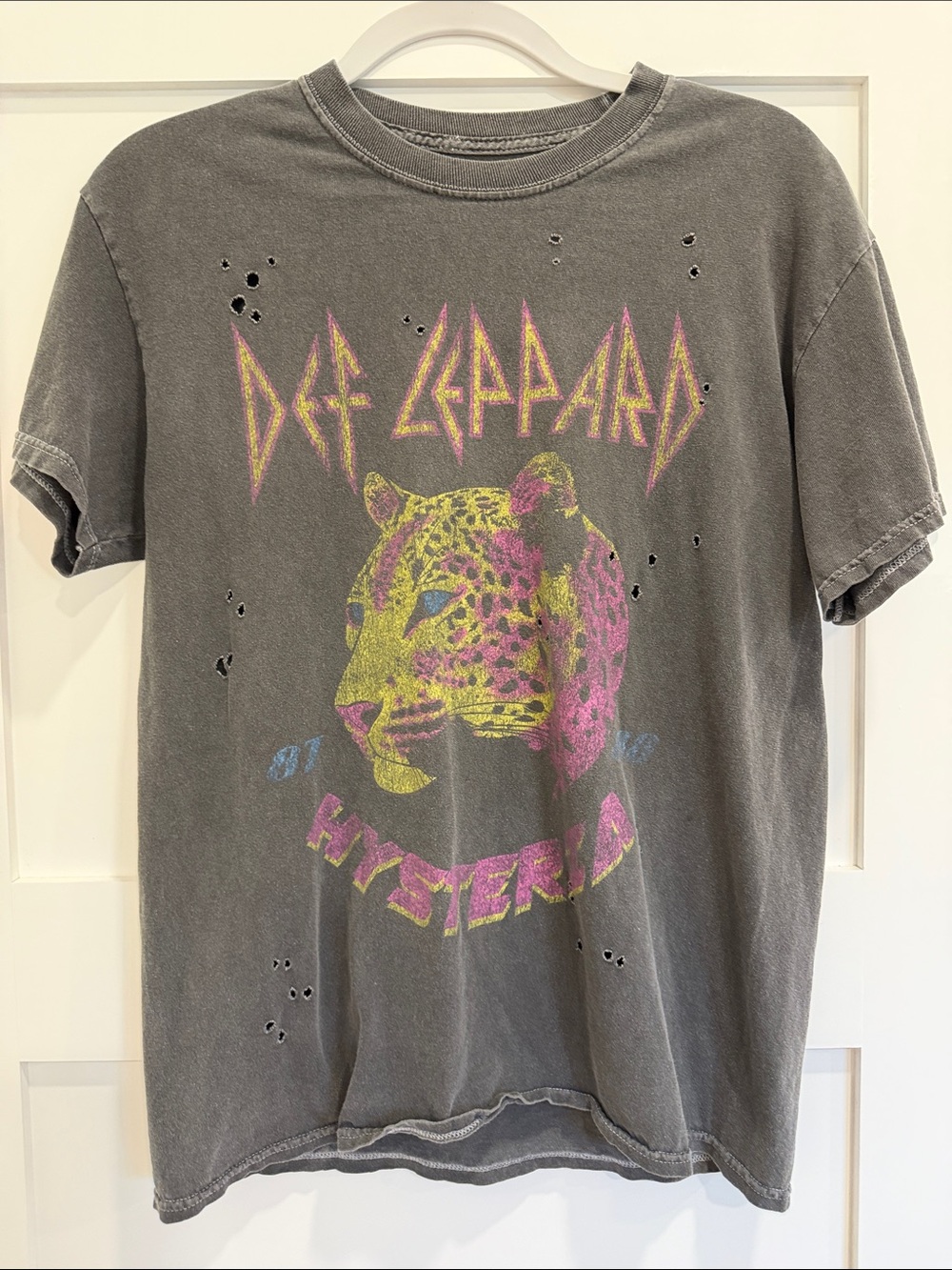 Def Leppard Women's Short Sleeve Graphic Tee - Gray